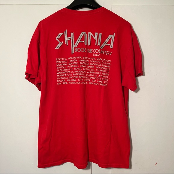 Vintage Y2K Shania Twain Rock This Country Tour Pose T Shirt - Picture 3 of 4